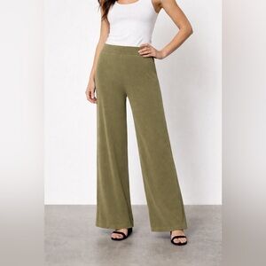 Bailey 44 Olive Green Wide-Leg Pants – Modal - Pull-On Style - Size Medium